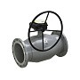 Кран стальной шаровой цельносварной LD Regula, DN 250 PN 16, 530мм, стандартнопроходной, фланцевый с редуктором