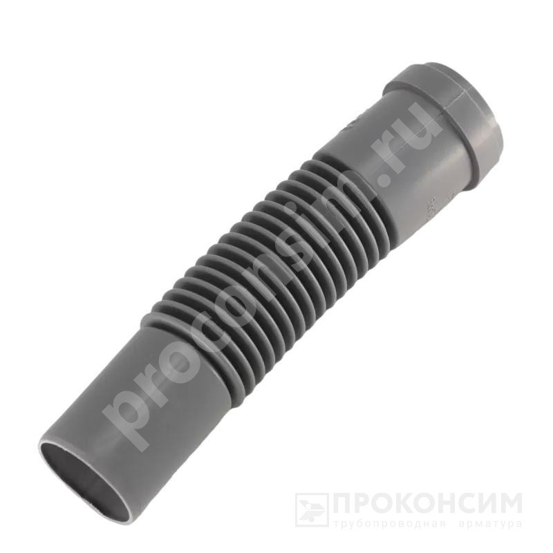 Цена по запросу.  Под заказ. Патрубок ПП для канализации 50-50/40/32 гибкий раструб-гладкий конец белый 600мм Мультимирпласт гибкий раструб PP-H (262100422) со склада Проконсим в Казани