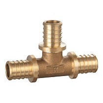 Тройники переходные латунные для PEX-PEX труб DN 16-32 PN 16 под надвижную гильзу PLP купить в Казани | "Проконсим"