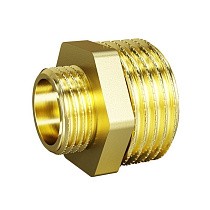 Ниппели латунные DN 15-50 PN 40 штуцер-штуцер переходный LD Pride купить в Казани | "Проконсим"