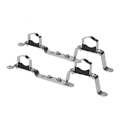 Кронштейн стальной Varmega VM15970 никелированный DN25 195-260мм регулируемый на 2 хомута для коллектора (2 шт.) купить в Казани | "Проконсим"