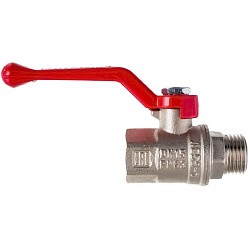  Латунный шаровой кран Ду15 Ру40 Valfex VF.215.NR1.012.DP 11Б27фт1М ВР-НР, проход , рычаг. (111201033) со склада Проконсим в Казани
