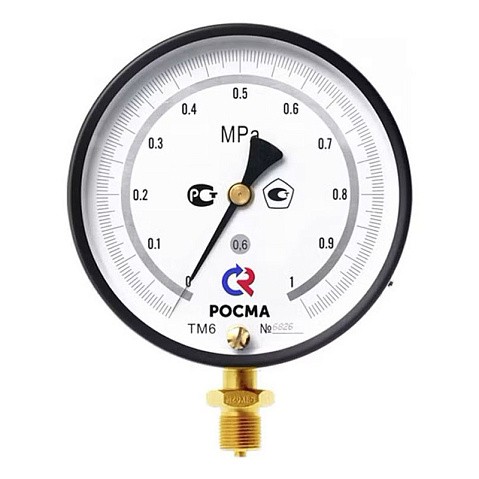 Манометр Росма ТМ-610 РМТИ.00 точных измерений, 150мм, 0-1, 6МПа, резьба M20x1,5 радиальный, класс точности 0.6 купить в Казани | "Проконсим" Манометр Росма ТМ-610 РМТИ.00 точных измерений, 150мм, 0-1, 6МПа, резьба M20x1,5 радиальный, класс точности 0.6 купить в Казани | "Проконсим"