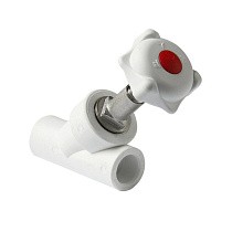 Вентили прямоточные ПП 45гр. DN 20-32 PN 25 муфта-муфта белые Pro Aqua купить в Казани | "Проконсим"