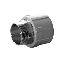 Муфта комбинированная ПП 50-1 1/2'' PN 25 под ключ с наружной резьбой серая купить в Казани | "Проконсим"