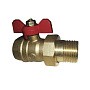 Краны латунные шаровые 11Б27п1 DN 15-32 PN 16 однотипные бабочка американка купить в Казани | "Проконсим"