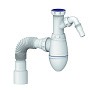 Сифон для умывальника Unicorn А520V, 40х50 гибкий отвод, 1 1/2'' х40 с отводом для стиральной машины преходник 40х32 купить в Казани | "Проконсим"