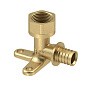 Угольник латунный для PEX труб  16- 1/2''  PN 16  под надвижную гильзу с внутренней резьбой  РосТурПласт купить в Казани | "Проконсим"