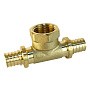Тройник латунный для PEX труб 20-1/2''-20 PN 16 S-2,8мм под надвижную гильзу Valfex VF.432.AF купить в Казани | "Проконсим"
