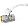 Краны латунные шаровые DN 15-50 PN 25-40 никелированные рычаг белый муфта-муфта LD Pride 47.301 купить в Казани | "Проконсим"