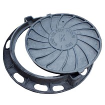  Люк чугунный Т (С250)-1-60 2-ушковый нагрузка 250кН h 100 т. (273102060) со склада Проконсим в Казани