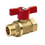 Краны латунные шаровые 11Б27п1 DN 15-25 PN 40 бабочка муфта-штуцер БАЗ Standart купить в Казани | "Проконсим"