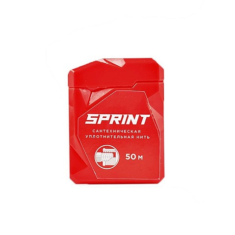 сантехническая нить для герметизации резьбы Sprint 50м в многоразовом боксе блистер купить в Казани | "Проконсим"