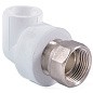 Угольник комбинированный ПП 32-1 1/4'' PN 25 с накидной гайкой белый РТП 14622 купить в Казани | "Проконсим"