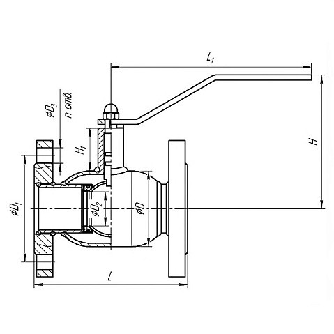 Краны стальные шаровые DN 50-100 PN 16-40 фланцевые под задвижку рычаг Temper купить в Казани | "Проконсим" Краны стальные шаровые DN 50-100 PN 16-40 фланцевые под задвижку рычаг Temper купить в Казани | "Проконсим"