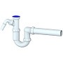 Сифон для умывальника Unicorn Y510V 40х40 прямой отвод 1 1/2'' х40 преходник 40х32