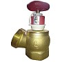 Клапан пожарный латунный КПЛ DN50 PN16 угловой 125гр. муфта-штуцер с удлиненным шпинделем Апогей
