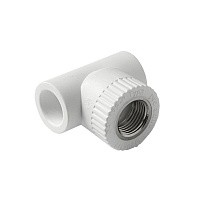 Тройник установочный ПП 20-1/2'' PN 25 с внутренней резьбой белый Pro Aqua PA13912 купить в Казани | "Проконсим"