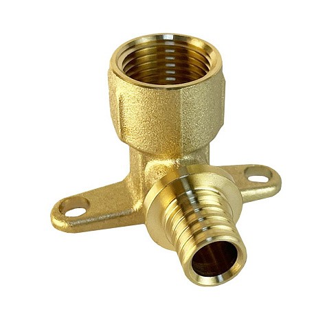 Угольник латунный для PEX труб 16-3/4'' PN 16  под надвижную гильзу Valfex VF.454.AF купить в Казани | "Проконсим"