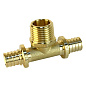 Тройник латунный для PEX труб 20-1/2''-20 PN 16 S-2,8мм под надвижную гильзу Valfex VF.433.AF купить в Казани | "Проконсим"