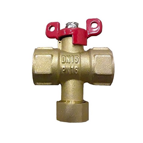 Кран латунный шаровой Пензапромарматура DN15 PN16 G1/2'' с фильтром никелированный полнопроходной муфта-муфта бабочка купить в Казани | "Проконсим"