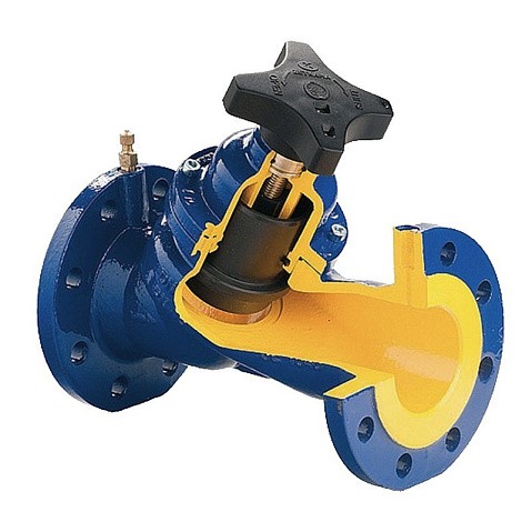 Клапан чугунный Zetkama zSTA.447C400C72, DN 400 PN 16, Kvs 3232,0 м3/ч, балансировочный, фланцевый, ручной купить в Казани | "Проконсим"