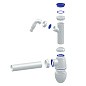 Сифон для мойки Unicorn В510V, 40х40 прямой отвод, 1 1/2'' х40 с отводом для стиральной машины преходник 40х32 купить в Казани | "Проконсим"