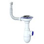 Сифон для мойки Unicorn В411P, без отвода, 3 1/2'' х40 чаша из нержавеющей стали, круглый перелив купить в Казани | "Проконсим"