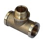 Тройник латунный DN 20 PN 40 муфта-штуцер уцер-муфта 