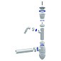Сифон для умывальника Unicorn А310V, 40х40 прямой отвод, 1 1/2'' х40 чаша из нержавеющей стали с отводом для стиральной машины купить в Казани | "Проконсим"