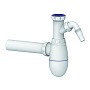 Сифон для мойки Unicorn В510V, 40х40 прямой отвод, 1 1/2'' х40 с отводом для стиральной машины преходник 40х32