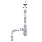 Сифон для мойки Unicorn В220, 40х50 гибкий отвод, 1 1/2'' х40 чаша из нержавеющей стали купить в Казани | "Проконсим"