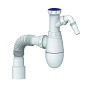 Сифон для мойки Unicorn В520V, 40х50 гибкий отвод, 1 1/2'' х40 с отводом для стиральной машины преходник 40х32 купить в Казани | "Проконсим"