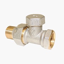 Клапан запорно-регулирующий Raditec DN 15 PN 16 прямой G1/2'' Kvs = 1,41 м3/ч для радиатора, 120гр. купить в Казани | "Проконсим"