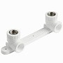 Угольник установочный двойной ПП 25-1/2'' PN 25 с внутренней резьбой белый Pro Aqua PA280012P