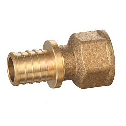  Муфта латунная для PEX DN 16- ВР 1/2'', под надвижную гильзу, PLP (250302200) со склада Проконсим в Казани