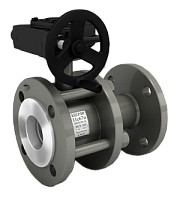 Краны стальные шаровые разборные 11с67п DN 50-150 PN 16 полнопроходные фланцевые под задвижку с редуктором LD купить в Казани | "Проконсим"
