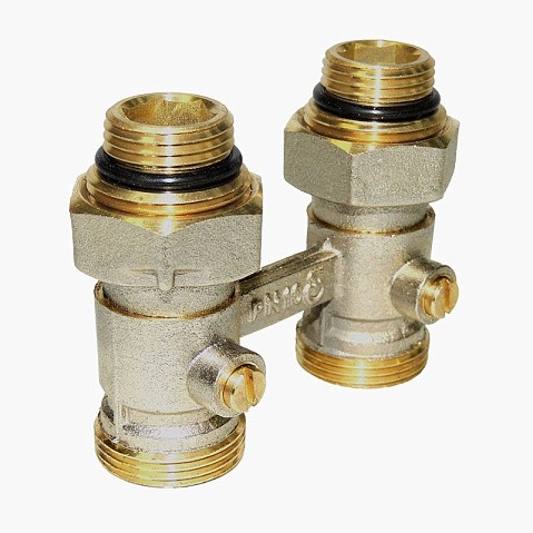 Узел нижнего подключения Vekotrim DN 15 PN 10 прямой двухтрубный 15-3/4'' с ниппелем, штуцер купить в Казани | "Проконсим"
