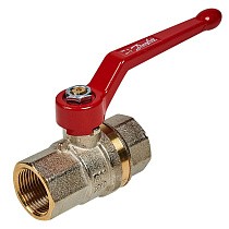 Акция! Латунный шаровой кран Ду Ру Danfoss  11Б27п , проход , рычаг. (910000228) со склада Проконсим в Казани