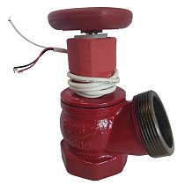 Клапан пожарный чугунный угловой 125гр. DN 50-65 PN 16 КПЧ муфта-штуцер с датчиком ДППК Апогей купить в Казани | "Проконсим"