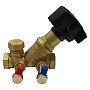 Клапан балансировочный STAD.BY-1-25, DN 25 PN 16 наклонный, латунный Kv 8,40 м3/ч с измерительными ниппелями, дренажный купить в Казани | "Проконсим"
