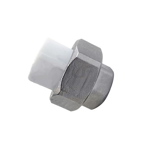 Муфта усиленная комбинированная разъёмная VALFEX 50 PN 25 G-1 1/2'' американка-ВР белая купить в Казани | "Проконсим"