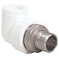 Угольник для радиатора ПП 25-3/4'' PN 25 с американкой белый РТП 14627 купить в Казани | "Проконсим"
