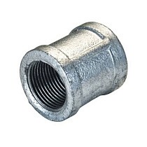  Муфта чугунная DN 15-50 PN 16 оцинкованная Fittex Plus Ду   Дн 50 2" Ру  соед. (212200520) со склада Проконсим в Казани
