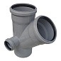 Крестовина ПП для канализации косая 45гр. DN 110-110-50 с уплотнительным кольцом РТП купить в Казани | "Проконсим"