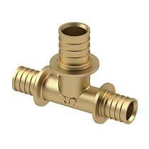 Тройники латунные для PEX-PEX труб DN 16-40 PN 16 переходные под надвижную гильзу РосТурПласт купить в Казани | "Проконсим"