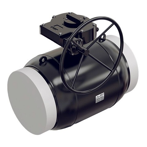Краны стальные шаровые цельносварные DN 300-500 PN25 приварные ISO с редуктором ALSO купить в Казани | "Проконсим"
