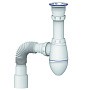 Сифон для умывальника Unicorn А220, 40х50 гибкий отвод, 1 1/2'' х40 чаша из нержавеющей стали купить в Казани | "Проконсим"