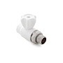 Кран шаровой для радиатора ПП 25-3/4'' PN 25 прямой с американкой белый РТП 10587 купить в Казани | "Проконсим"