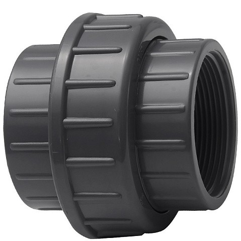 Муфта разборная НПВХ DN 90-3" PN 16 клеевая с внутренней резьбой черная Aquaviva BOG90300 купить в Казани | "Проконсим"